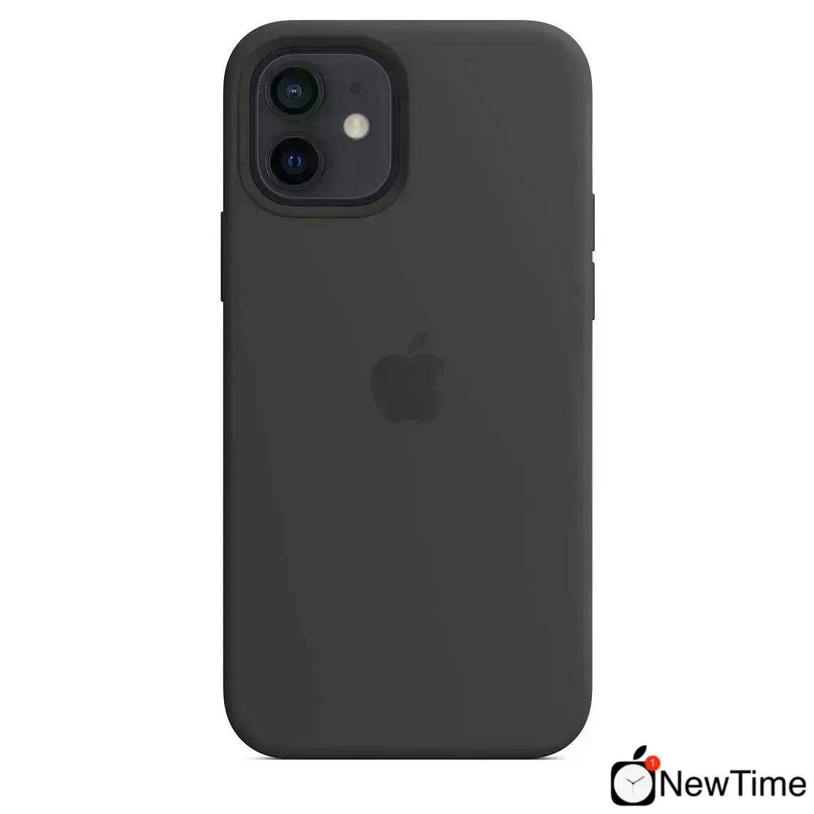 Чехол Apple iPhone 12 | 12 Pro Silicone Case with MagSafe Lux Copy - Black (MHL73)